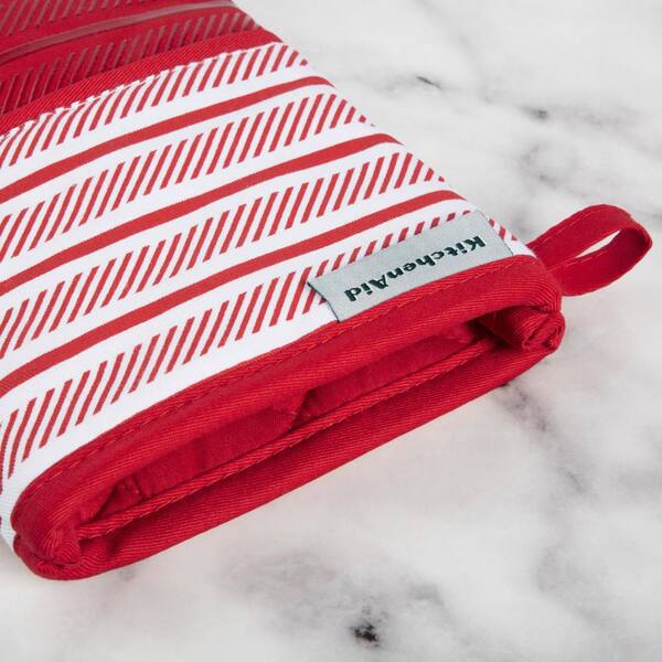 KitchenAid Oven mitts Passion - Passion Red Ribbed Soft Silicone