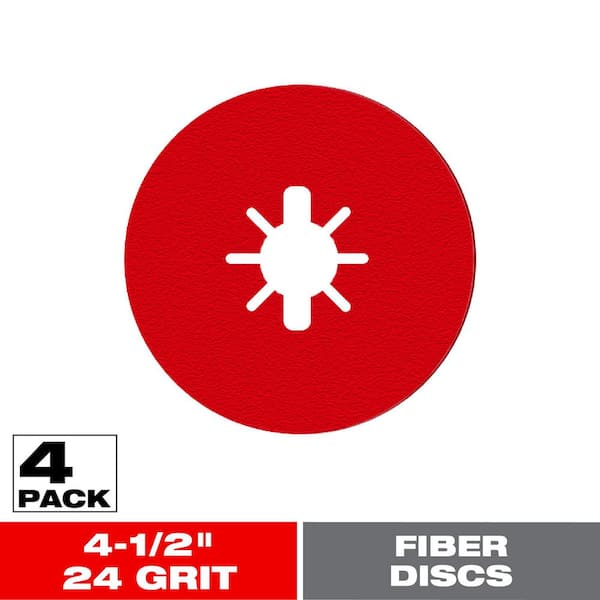 DIABLO 4-1/2 in. 24-Grit Fiber Disc (4-Pack)