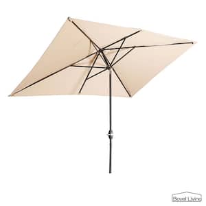 10 ft. x 6.5 ft. Rectangular Market Umbrella (Sand)