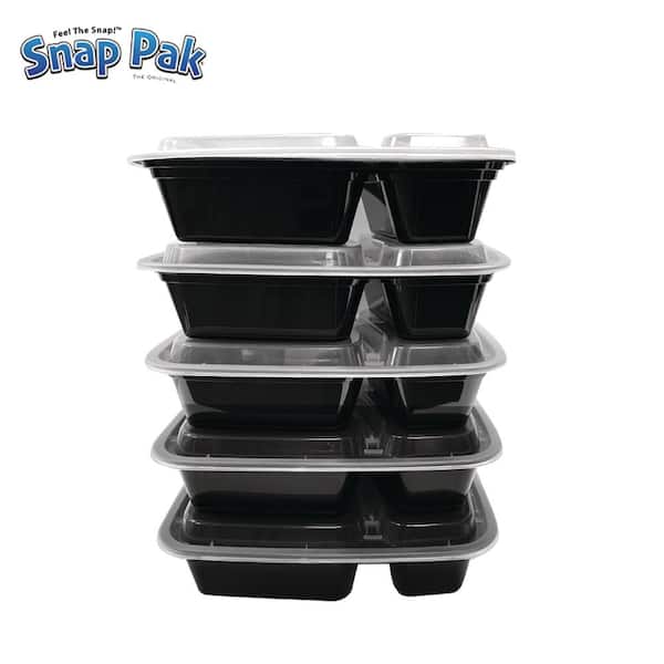 Snap Pak Double Compartment Food Storage Container Bag, 48 Pc./28
