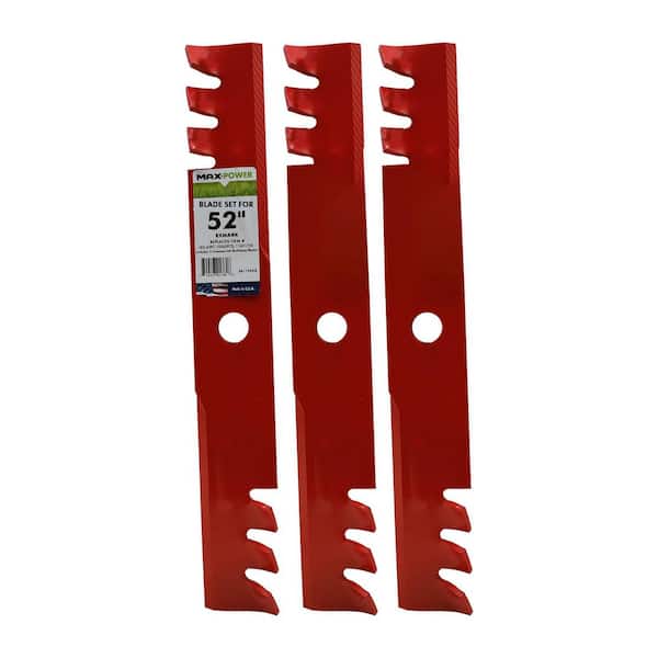 MaxPower 561176XB 3-Blade Mulching Set for 52" Exmark Mowers Replaces 103-6397