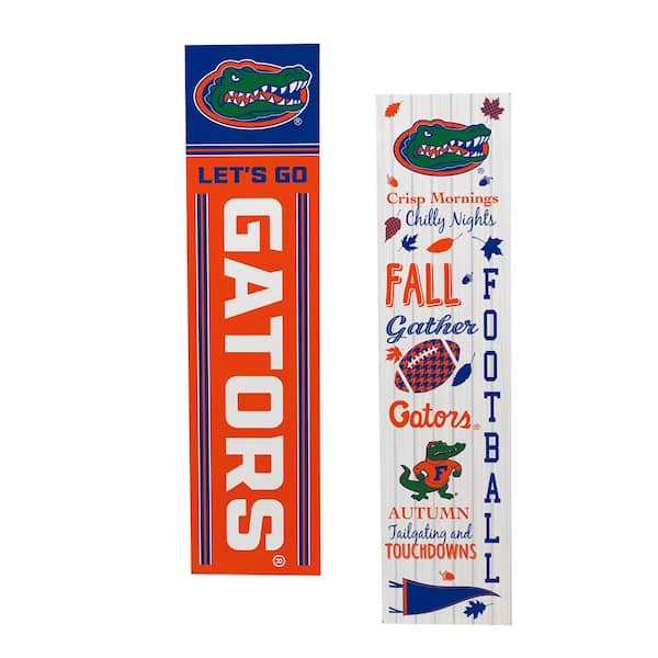 47 in. Double-Sided Leaner Fall Seasonal Porch Sign, University of Florida