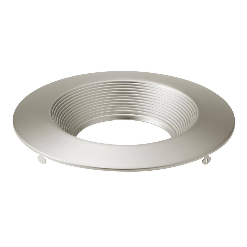 KICHLER Direct-to-Ceiling 6 In. Brushed Nickel Decorative Round Baffle ...