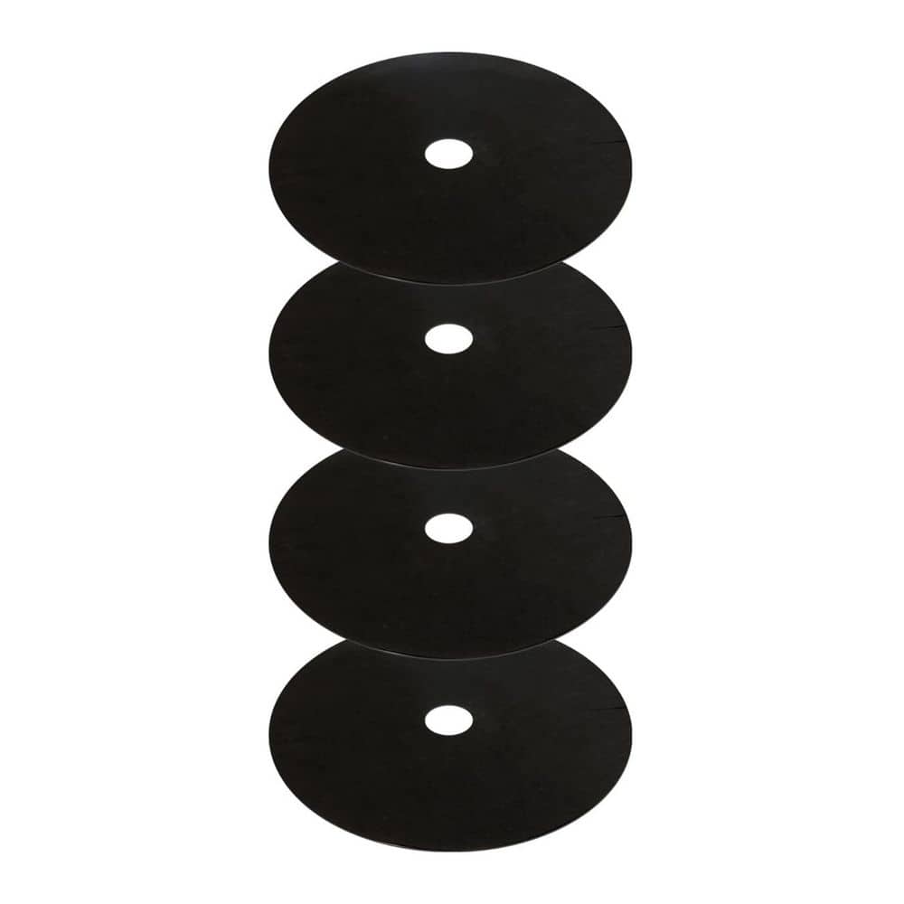 Phewnyzo 4PCS 32.2 Non Woven Tree Mulch Ring Weed Barrier Fabric