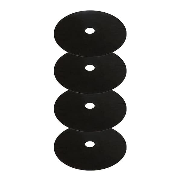 4PCS 32.2 Non Woven Tree Mulch Ring Weed Barrier Fabric Reusable for Gardening Landscaping Root Protection