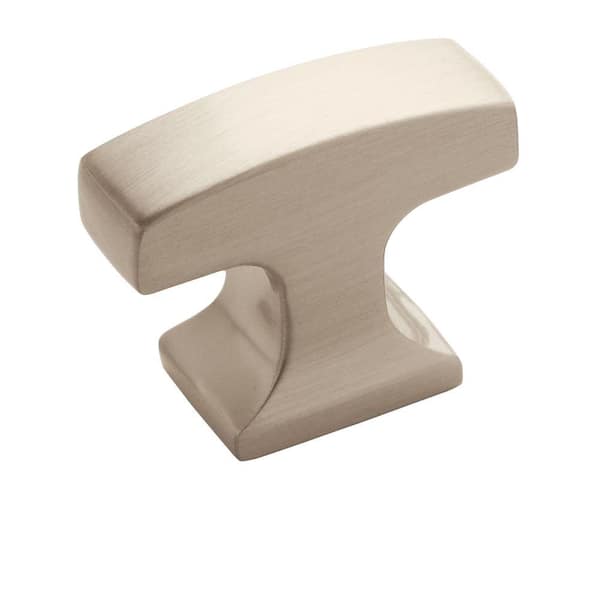 Amerock Westerly 1-5/16 in. (33mm) Modern Satin Nickel Bar Cabinet Knob