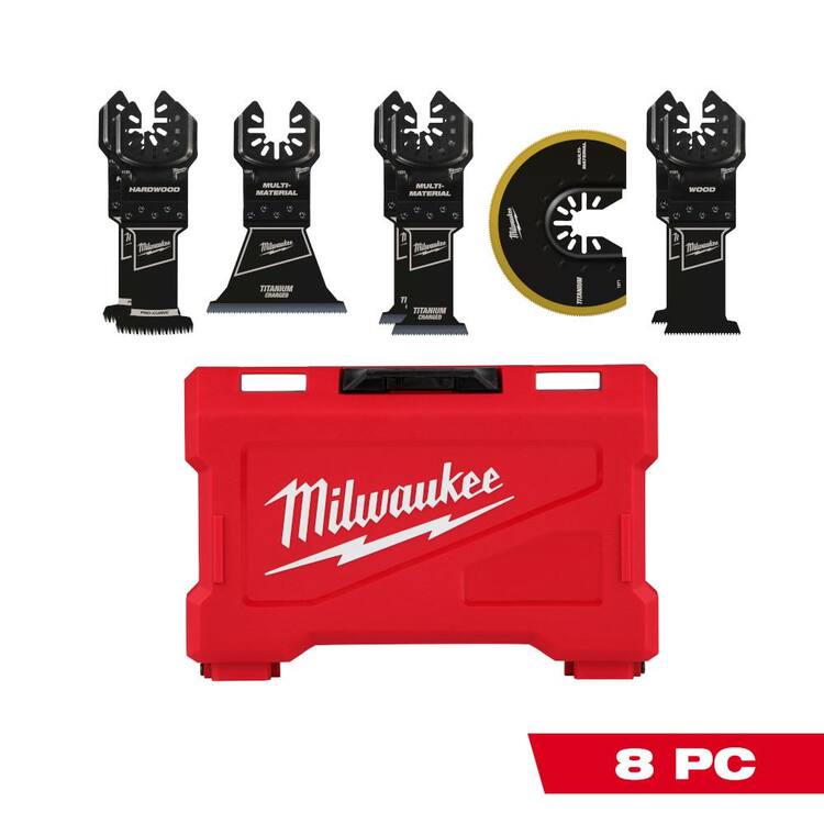Milwaukee 49-10-9212 Oscillating Multi-Tool Blade Kit (8-Piece)