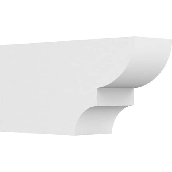 Ekena Millwork 6 in. x 10 in. x 20 in. Ridgewood PVC Rafter Tail Brace