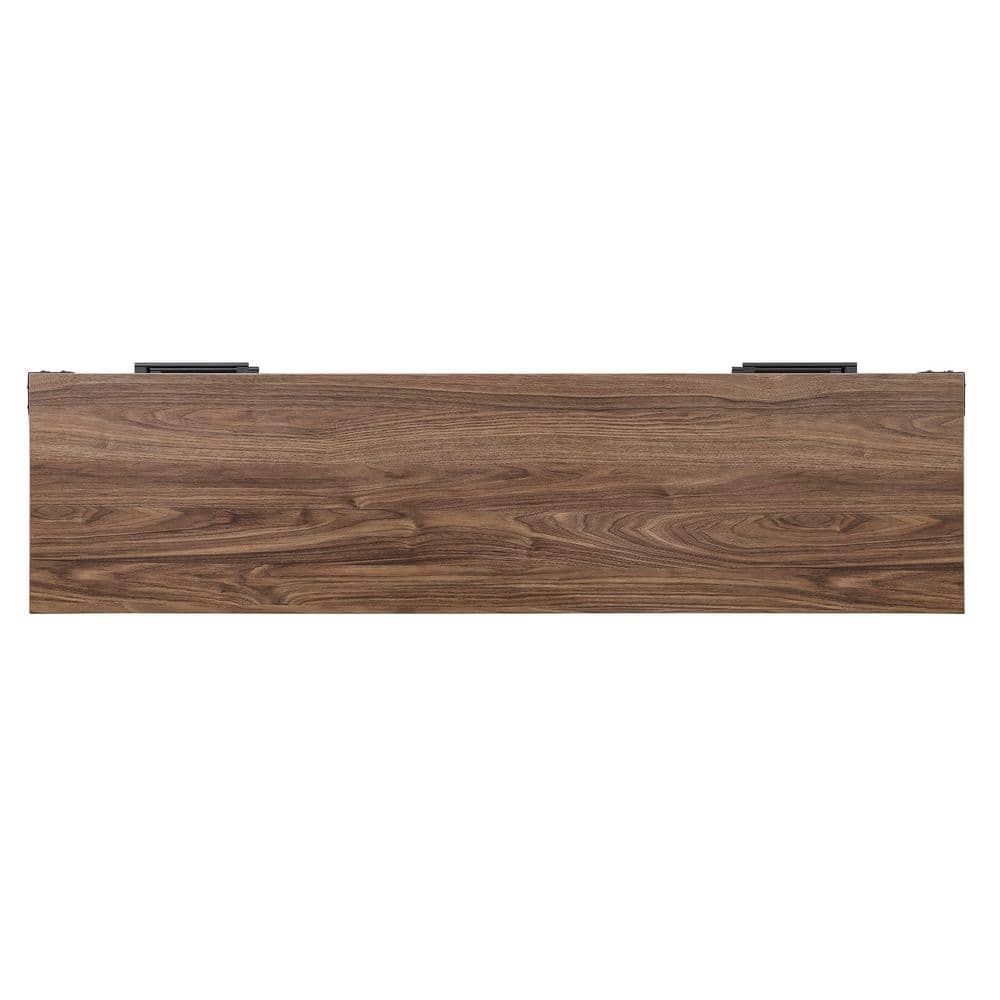 Richmond 60" Brown Wood TV Stand with Drawers and Shelves