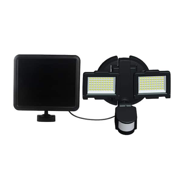 Nature Power 120 Integrated Led Black, Solar Motion Sensor Light Outdoor Home Depot