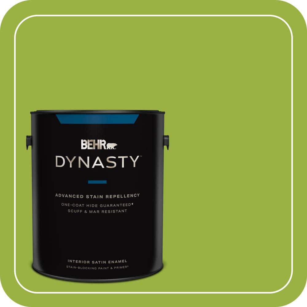 1 gal. #410B-7 Bamboo Leaf Satin Enamel Interior Stain-Blocking Paint & Primer price history on PriceWatchPro