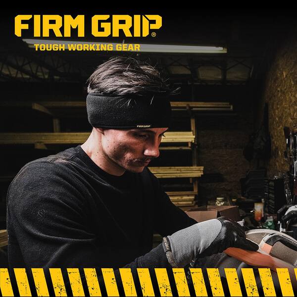 FIRM GRIP Men's Black Fleece Headband 60011-92 - The Home Depot