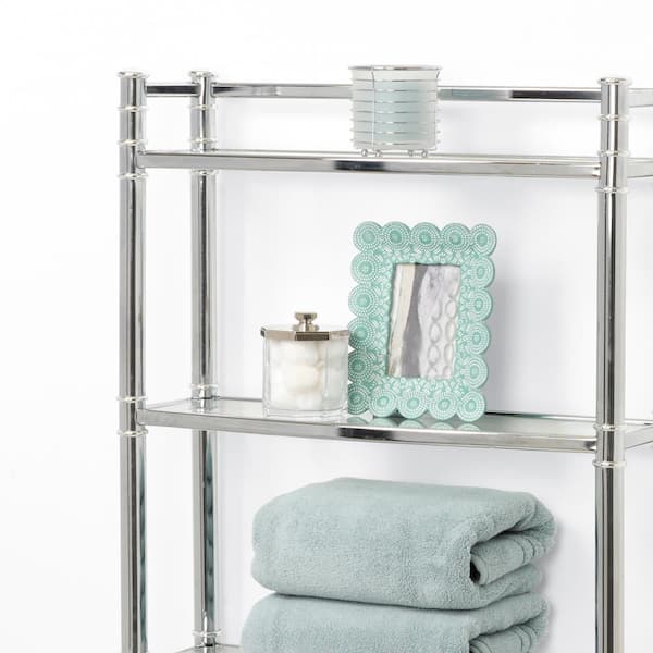 Etta Avenue™ Marisa Chrome Freestanding Over-the-Toilet 3 Shelf Storage  Etagere& Reviews