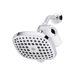 Aquifer 3-Spray Pattern 1.75 GPM 8.8625 in. Wall-Mount Fixed Shower Head with Filtration System in Polished Chrome