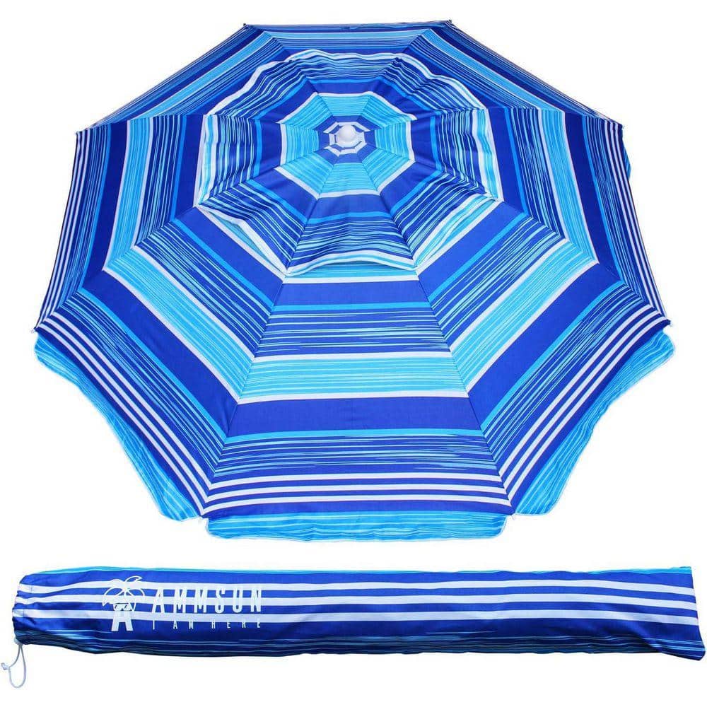 6.5 ft .Heavy Duty Beach Umbrella with tilt Air Vent Sun Shelter