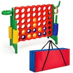 Giant 4in A Row Game - 4in A Row Game, Height Adjustable Giant 4-to-Score Game - Indoor/Outdoor * Set * Release Slider, Ideal Birthday Gifts For 3+ Years Old Boys & Girls