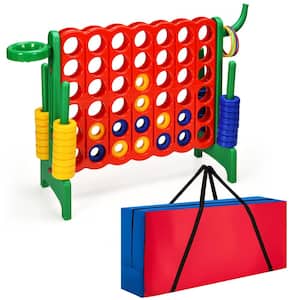 Giant 4 in A Row Jumbo 4-to-Score Game Set W/Storage Carrying Bag for Kids Adult