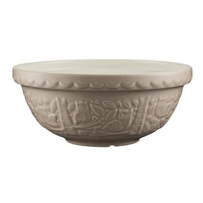 In The Forest 11 in. x 4.75 in. Owl Stone Mixing Bowl