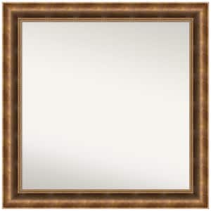 Manhattan Bronze 31.5 in. W x 31.5 in. H Square Non-Beveled Wood Framed Wall Mirror in Bronze