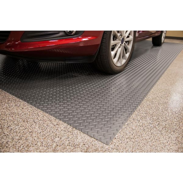 G-Floor Levant 10 ft. x 24 ft. Midnight Black Vinyl Universal Flooring  GF55LV1024MB - The Home Depot