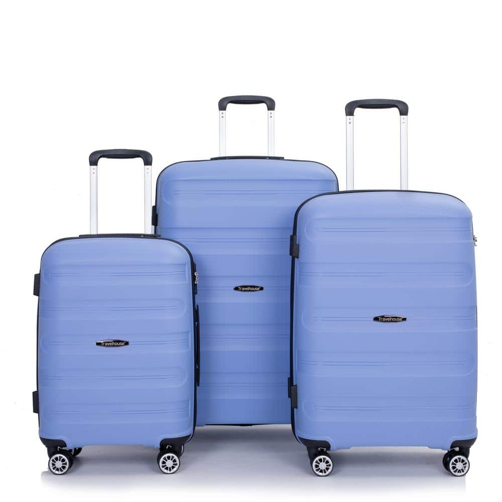 3-Piece PP Luggage Sets Lightweight Durable Suitcase with TSA Lock (20/24/2
