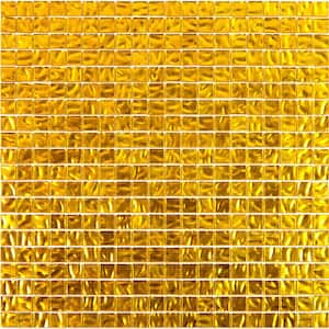 Altin Glossy Gold 12 in. x 12 in. Glass Mosaic Wall and Floor Tile (18.69 sq. ft./case) (20-pack)