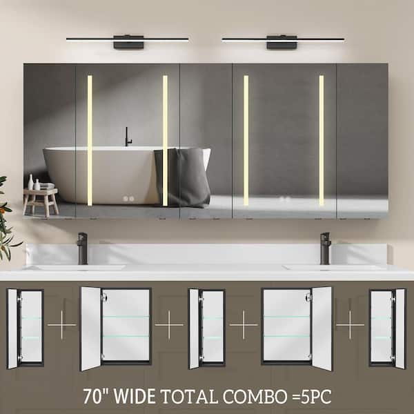 NTQ Zevra 70 in. W x 30 in. H Rectangular Large Black