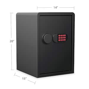 Home and Office 1.98 cu. ft. Security Vault with Electronic Lock and 2-Shelves, Matte Black
