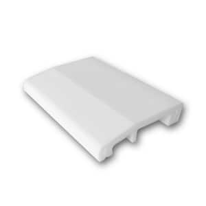 1/2 in. D x 2-3/4 in. W x 4 in. L Primed White High Impact Polystyrene Baseboard Moulding Sample Piece