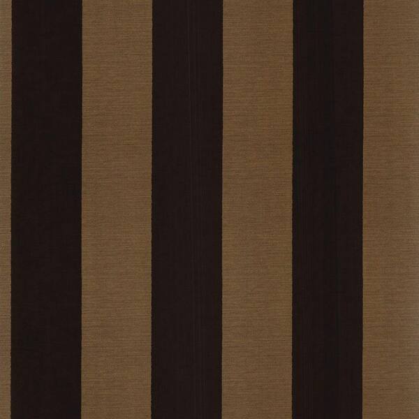 The Wallpaper Company 8 in. x 10 in. Black and Brown Venetian Silk Stripe Wallpaper Sample