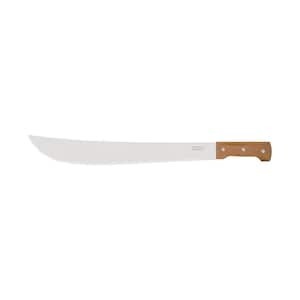 18 in. Machete with Carbon Steel Blade and Wood Handle with Nylon Sheath
