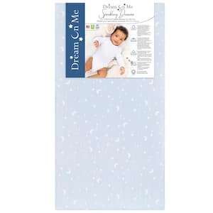 Sparkling Blue Dreams 2 in 1 Infant and Toddler Crib Mattress