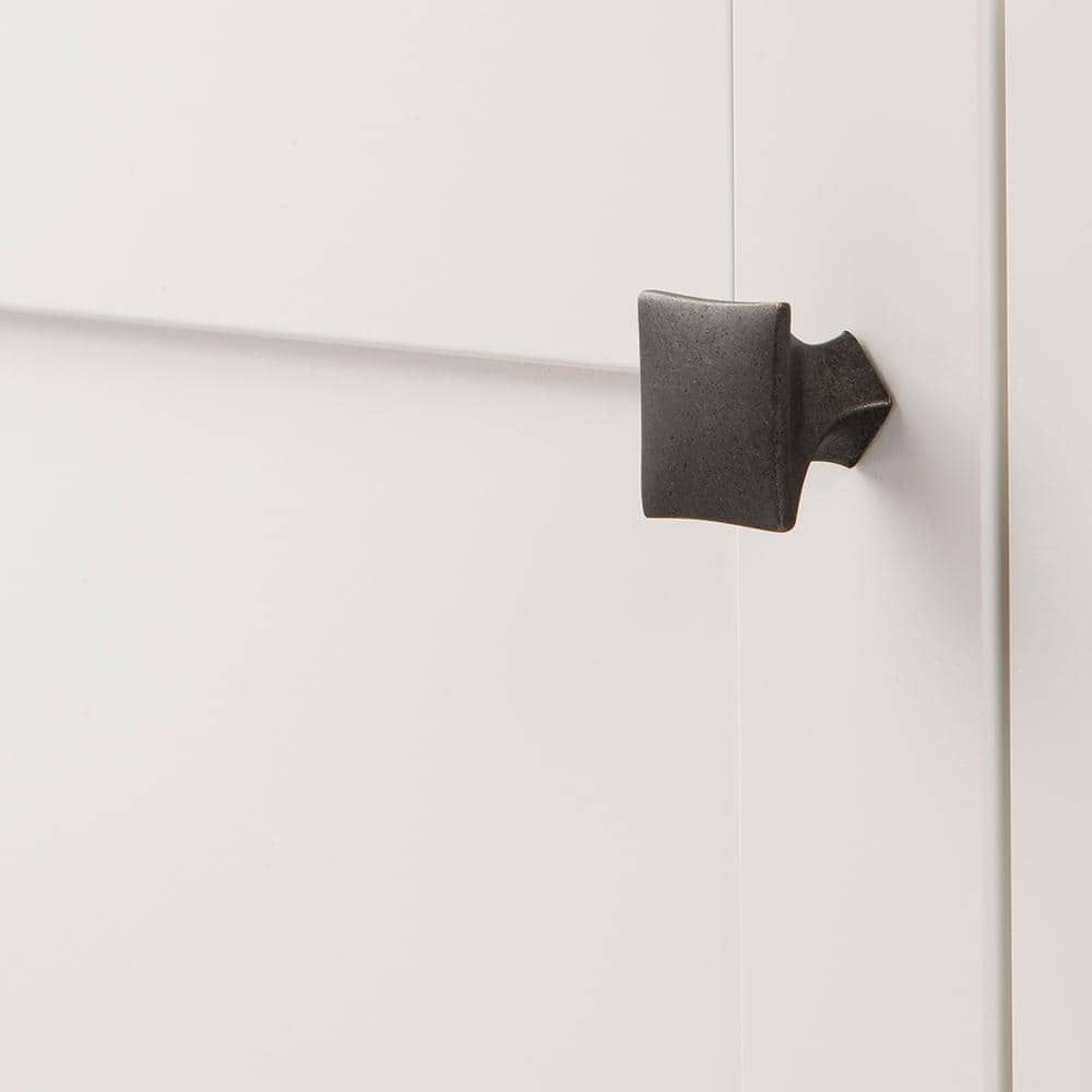 Modern Black Iron Square Cabinet Knob 10-Pack