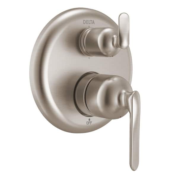 Bonacci 6-Setting Integrated Diverter 2-Handle Valve Trim Kit in Lumicoat Stainless (Valve Not Included)