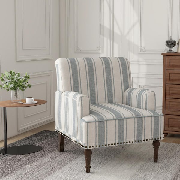 Striped accent chair discount