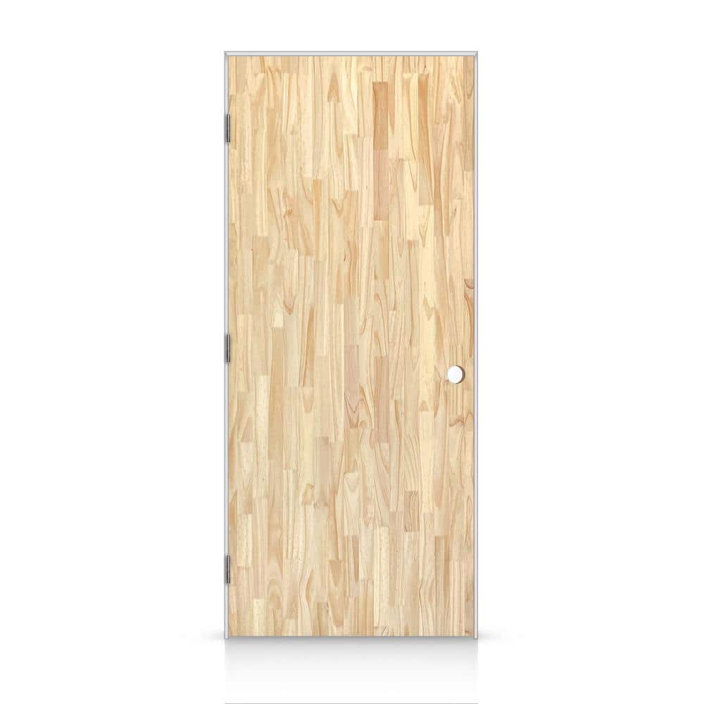 24 in. x 96 in. Flush Right-Handed Hollow-Core Unfinished Smooth Pine Wood Single Prehung Interior Door price history on PriceWatchPro