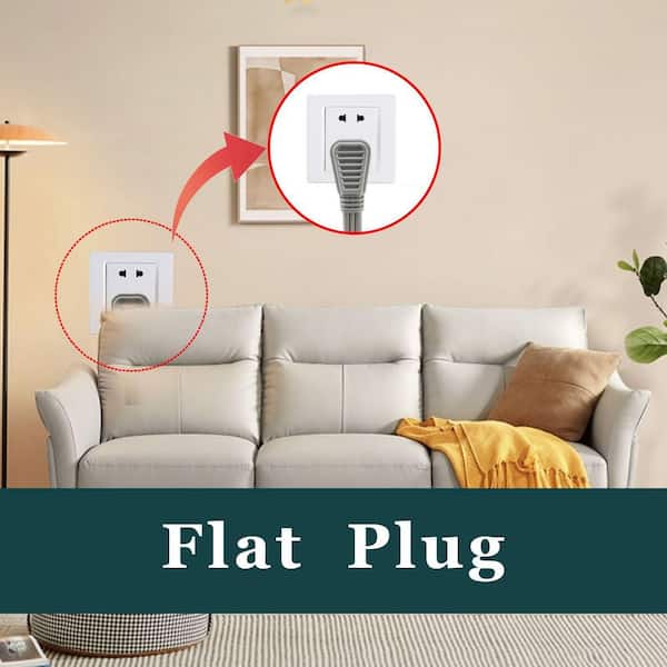 6 ft. 14 Gauge 3-Conductor Heavy Duty Indoor Extension Cord Flat