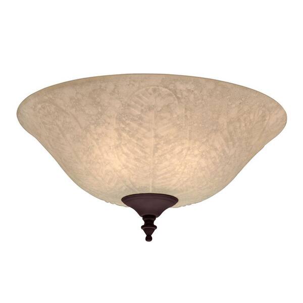 Hunter 2-Light Tropical Bowl Ceiling Fan Light Kit-DISCONTINUED