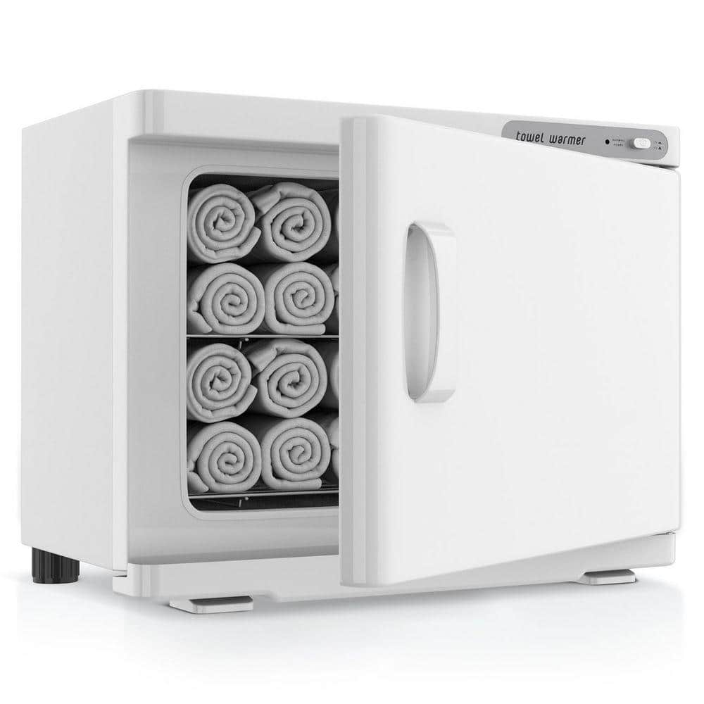 23L Electric Towel Warmer Cabinet Freestanding Towel Heater in White