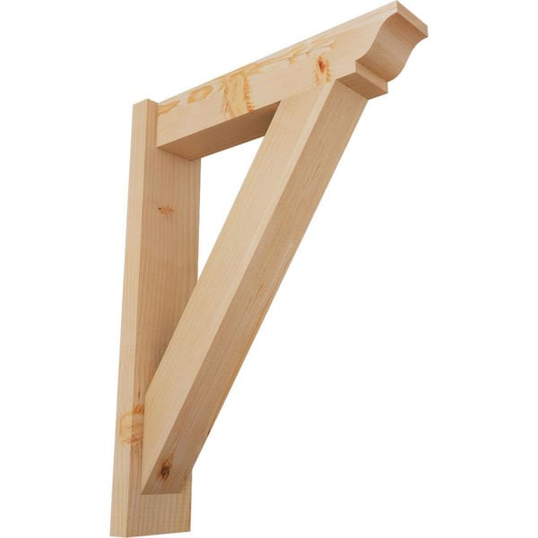 Ekena Millwork 6 in. x 30 in. x 22 in. Douglas Fir Traditional Smooth Outlooker