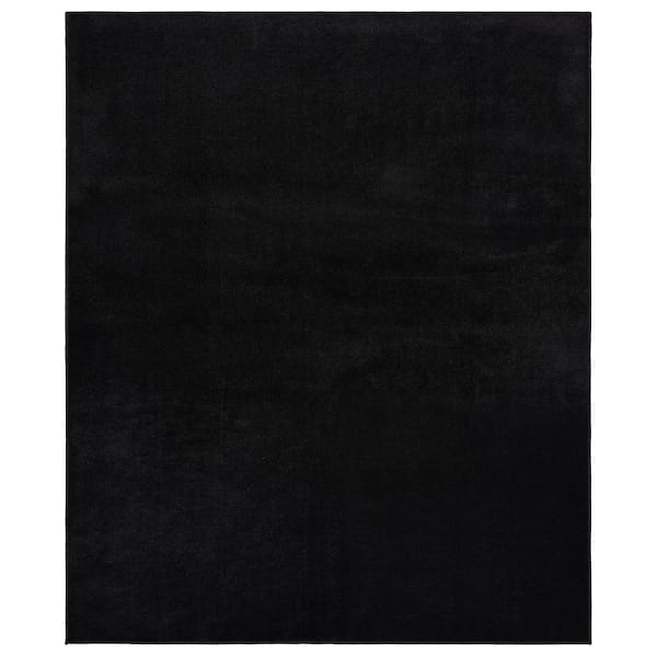 Garland Rug Gramercy 5 ft. x 6 ft. Black Plush Bathroom Carpet
