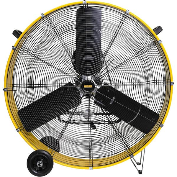 toamam♭36 Atemomen 36 in. Yellow Heavy Duty Floor Drum Fan DC Brushless