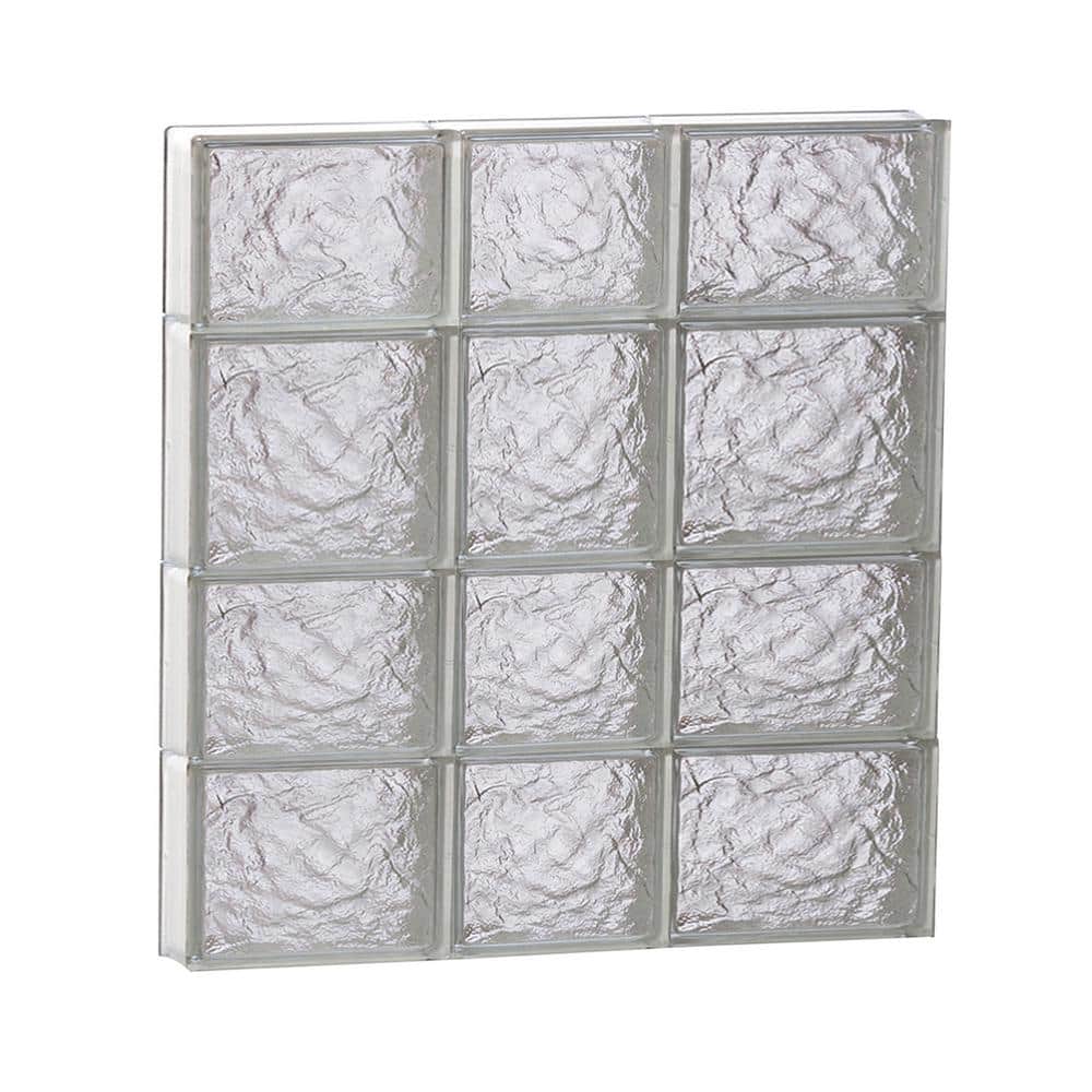 21.25 in. x 25 in. x 3.125 in. Frameless Ice Pattern Non-Vented Glass Block Window price history on PriceWatchPro