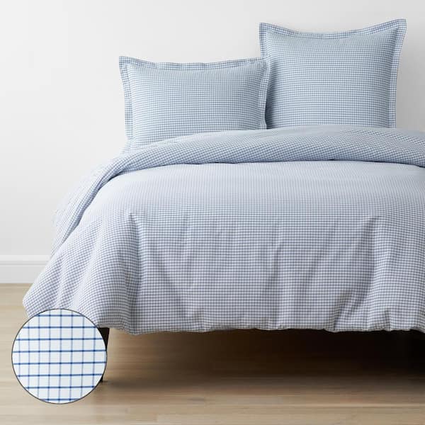 windowpane duvet cover queen