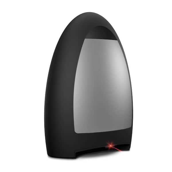 EyeVac Home 1,000-Watt Automatic Touchless Stationary Robotic Vacuum Cleaner in Matte Black