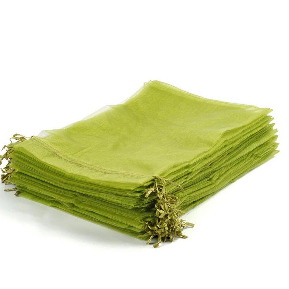 6 in. Green Polyester Mesh Plant Protection Accessory Fruit Vegetable Cover Drawstring Bags 50-Pack price history on PriceWatchPro