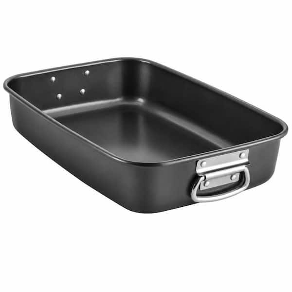 3 in. Gray Lasagna Pan, Baking Pan for Oven, Nonstick Cake Baking Dish, Roasting Pans with Stainless Steel Handles