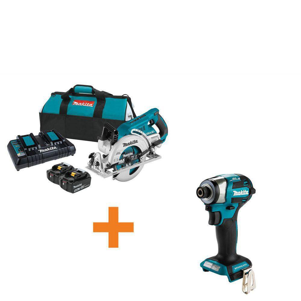 Makita 18V X2 LXT 5. 0Ah (36V) Brushless Rear Handle 7-1/4 in