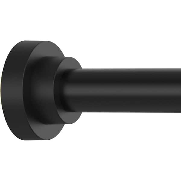 CLAVIE Adjustable Shower Curtain Rod in Black