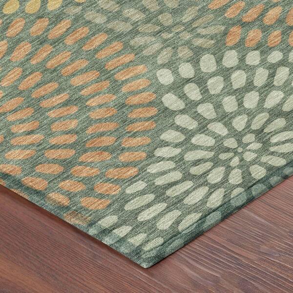 Chantille Machine Washable Indoor/Outdoor Abstract ACN2492 Basil 2 ft. x 3 ft. Accent Rug